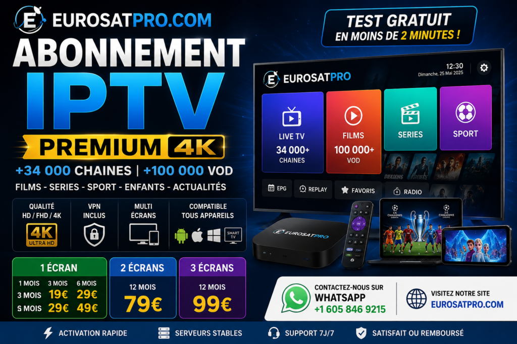 Abonnement iptv eurosatpro.com